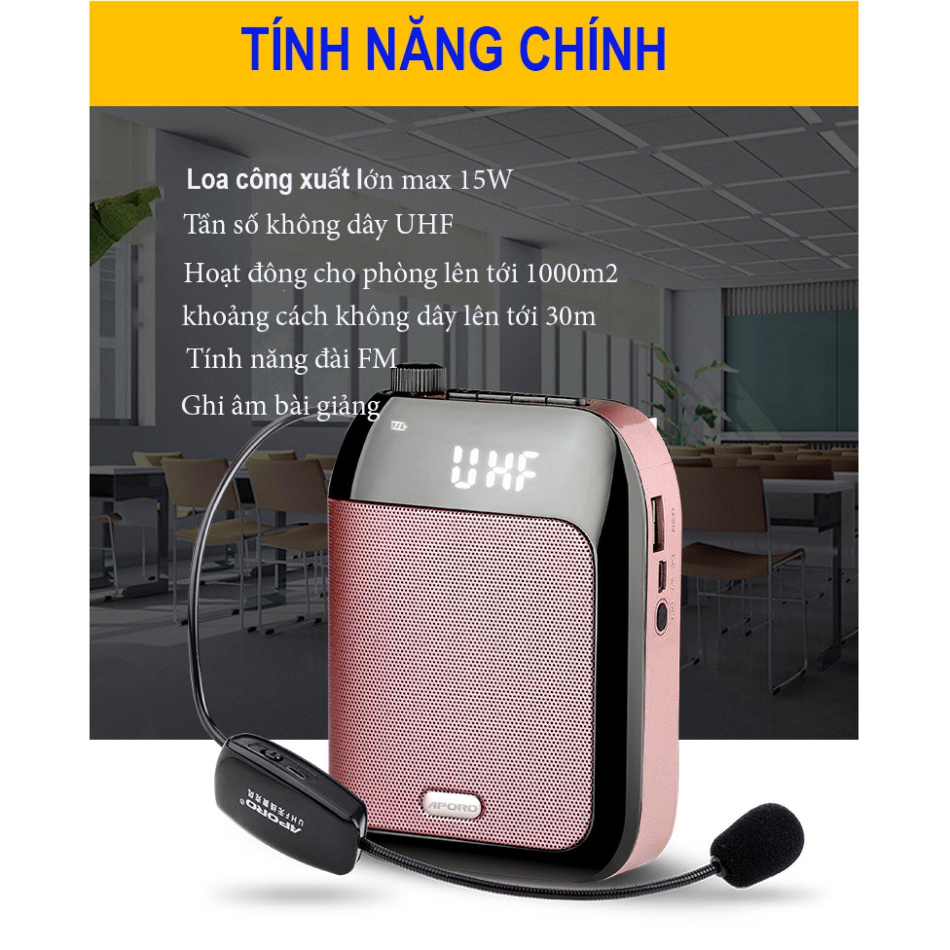 Máy trợ giảng không dây APORO T9 UHF