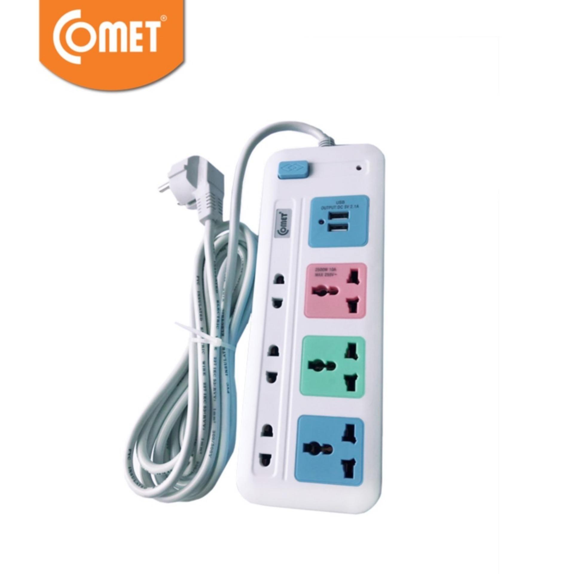 Ổ Cắm Điện Nối Dài Comet CES4333 (2500W) (N004)