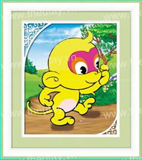 [HCM]Tranh Đính Đá ABC 3D Thân Khỉ DF2381 (KHÁCH TỰ ĐÍNH) KT:30X36CM