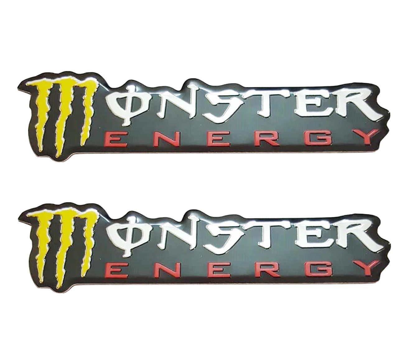 Logo dán nổi chữ Monster Energy dài