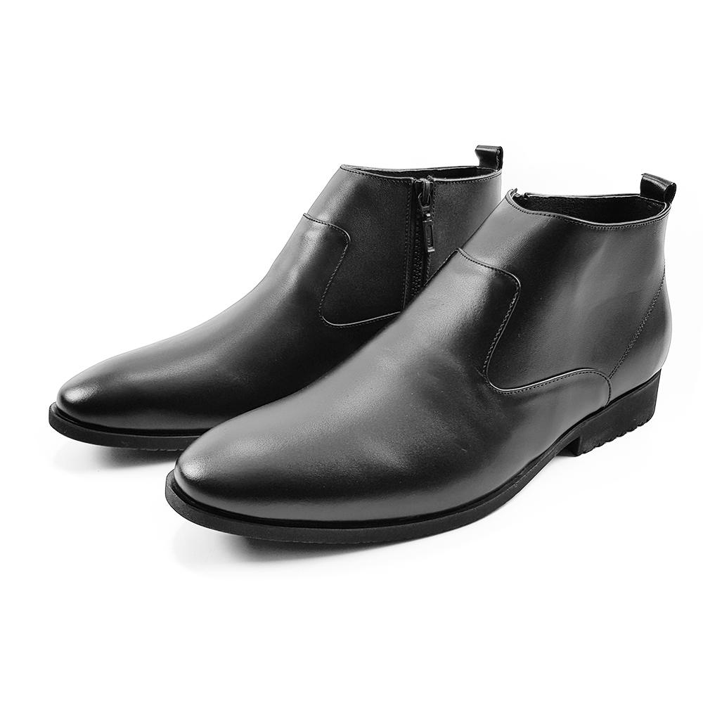 Chelsea Boot Nam Giày Boot Nam Cổ Lửng Da Bò Ensado CL0713 (Đen - Nâu)