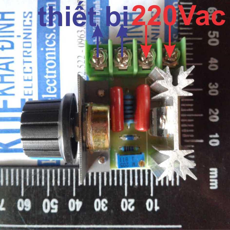 Dimmer 220vac 2000w, 1 input, 1 ouput kde0134