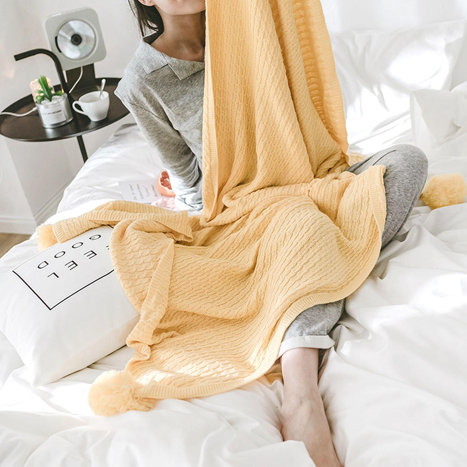 Ins Mốt Thời Thượng 100% Cotton Ấm Nắp Thoát Khí Chăn