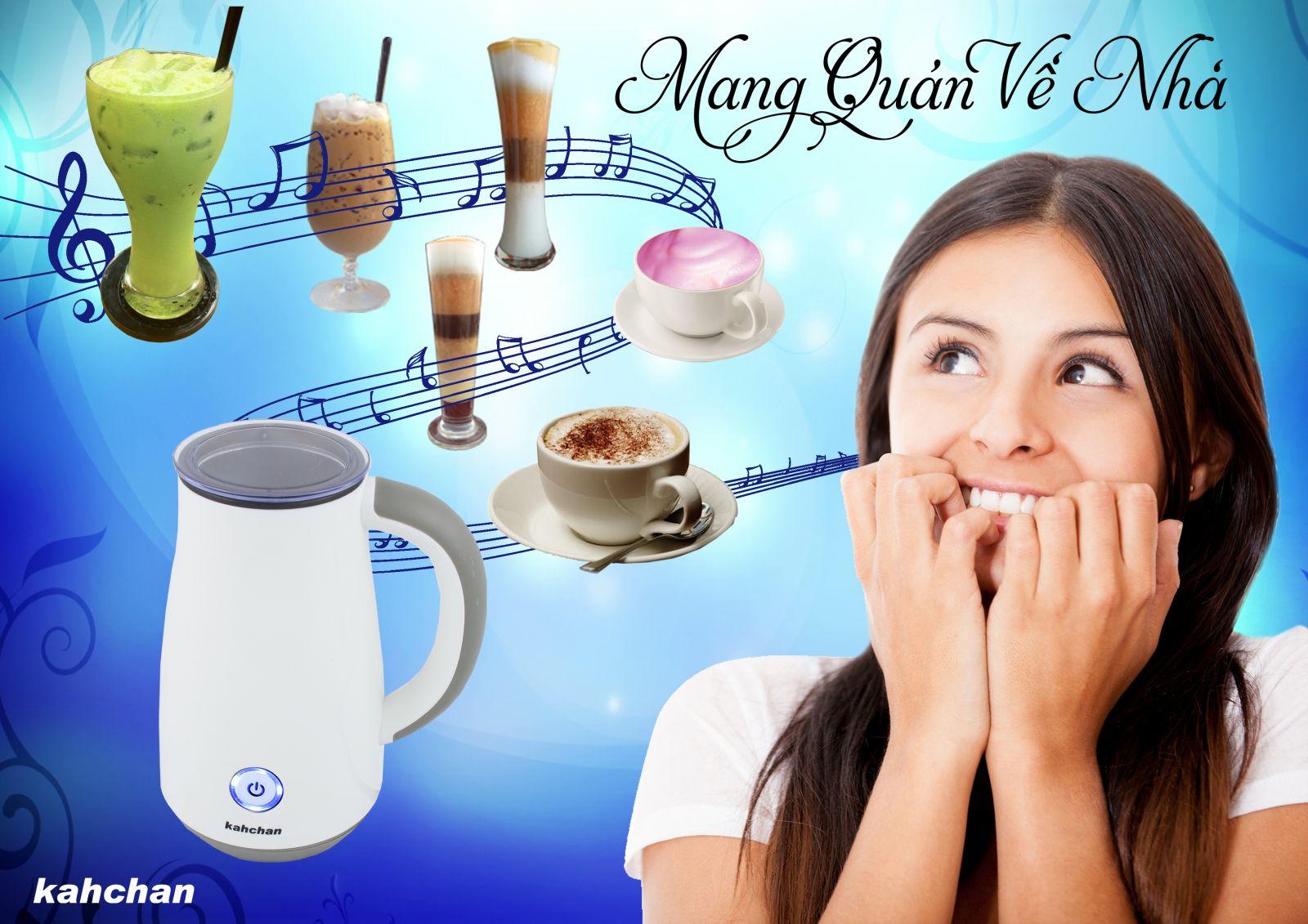 Máy pha trà sữa và đánh sữa tạo bọt Kahchan EP2178