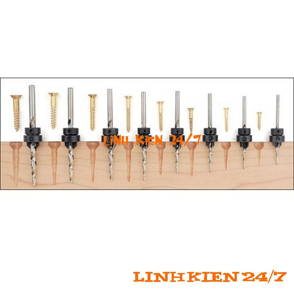 BỘ 7 MŨI KHOAN GỖ ÂM MŨ (HÀNG XỊN)
