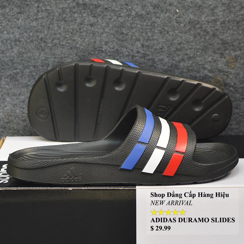 ADIDAS_ DURAMO AUTHENTIC màu đen sọc dương trắng đỏ