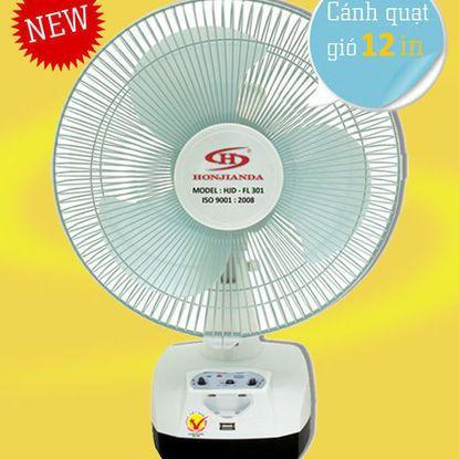 Quạt Sạc Điện Honjianda HJD-FL 301 ( 1 Bình )