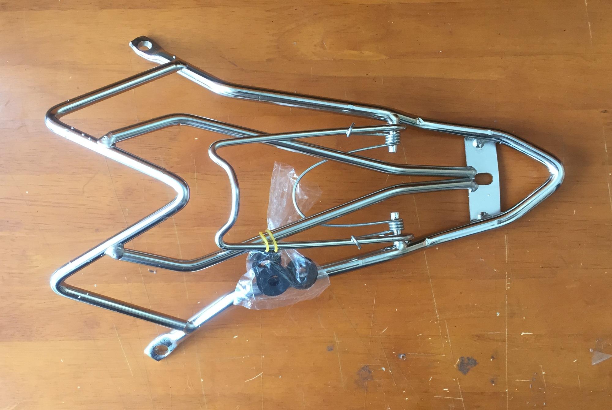 Baga xe máy inox gắn xe Sonic (màu bạc)