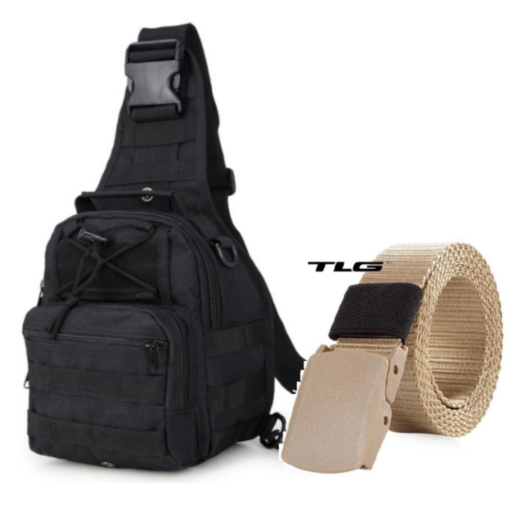 Túi đeo ngực thời trang và thắt lưng dù chiến thuật phong cách Quân đội Mỹ + Tặng 1 Khăn phượt đa năng K 311.