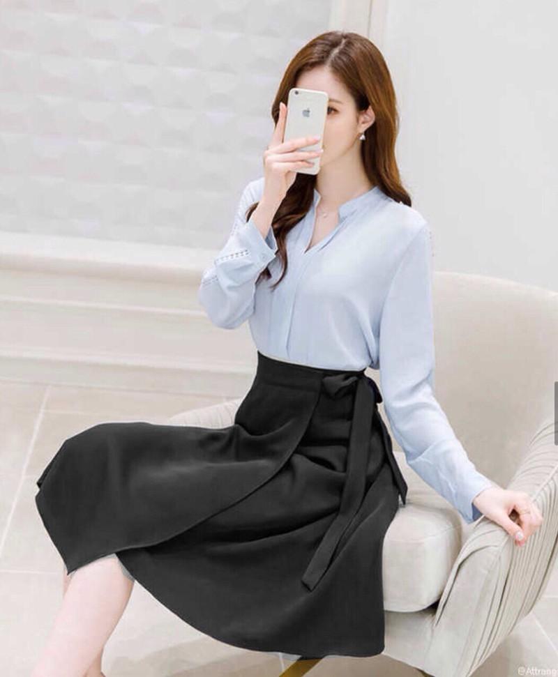 [HCM]Chân váy thắt nơ hana