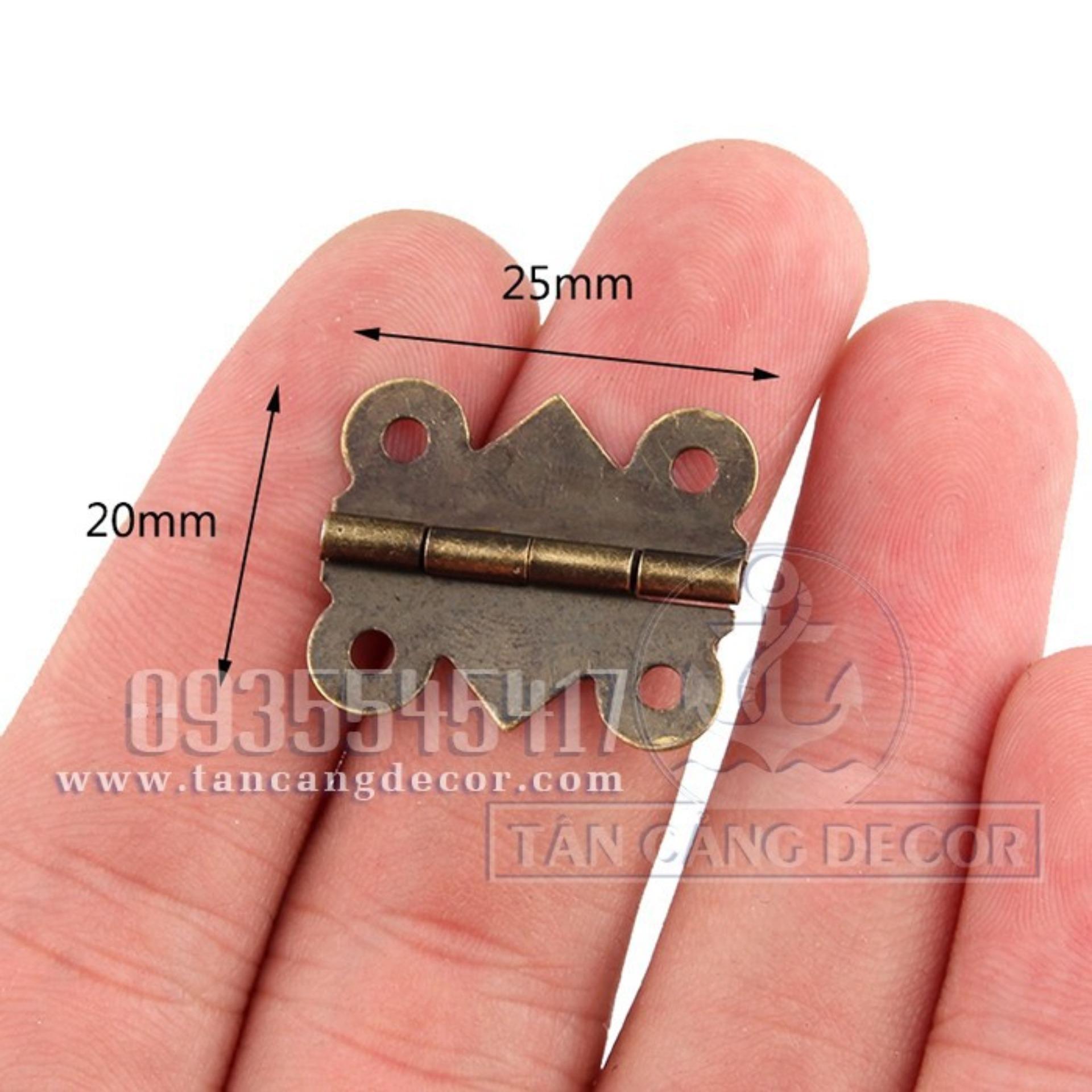 2 Bản Lề Gập Size S 01 Cổ Điển - KT:2.5cm