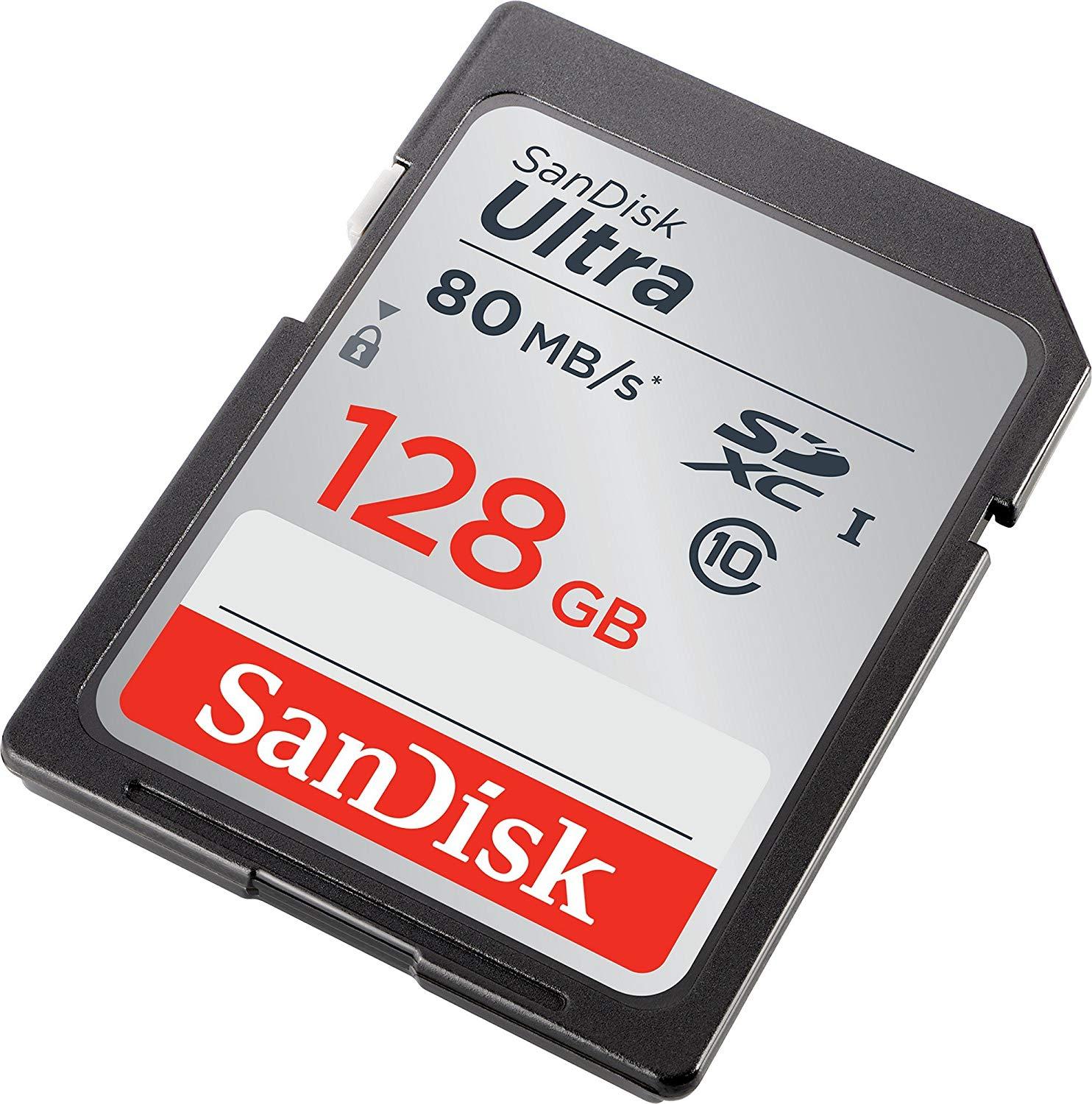 Thẻ nhớ SanDisk SDXC Ultra 128GB Class 10 80mb/s