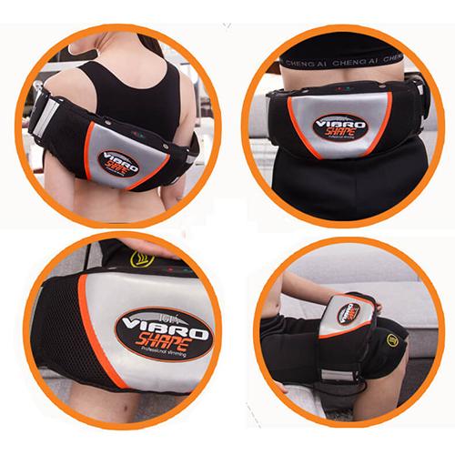Đai massage nóng và rung giảm mỡ bụng Vibro Shape (Đen)