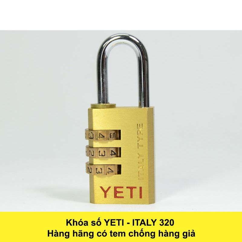 Khóa bấm mật khẩu 3 số YETI Model 330 (Đồng thau)