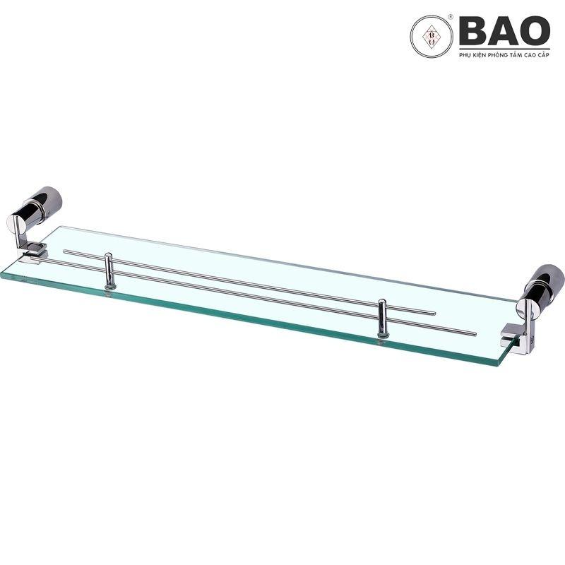 Kệ kính , kệ kiếng phòng tắm BAO M4-402 (INOX 304 & Kính Cường Lực 8 Ly)