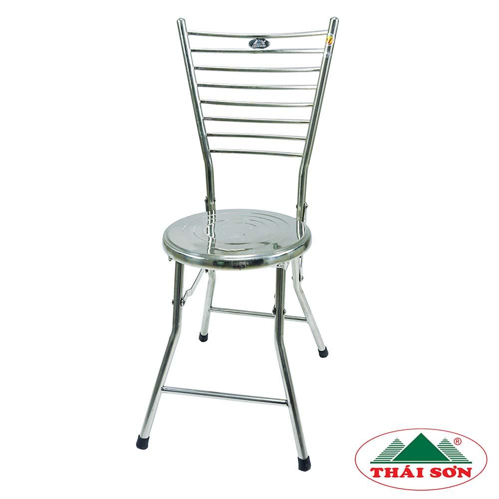 Ghế Xếp Lưng Tựa (Chất Liệu Inox)