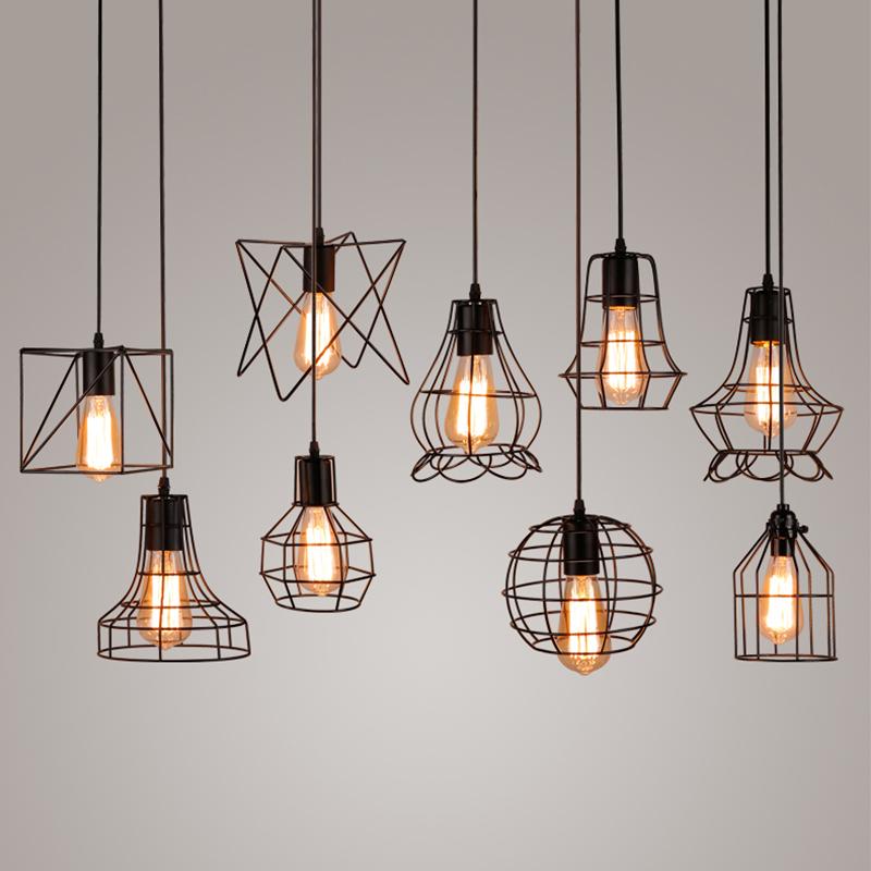 [HCM]ĐÈN THẢ KHUNG SẮT TH023-3 TẶNG BÓNG LED EDISON