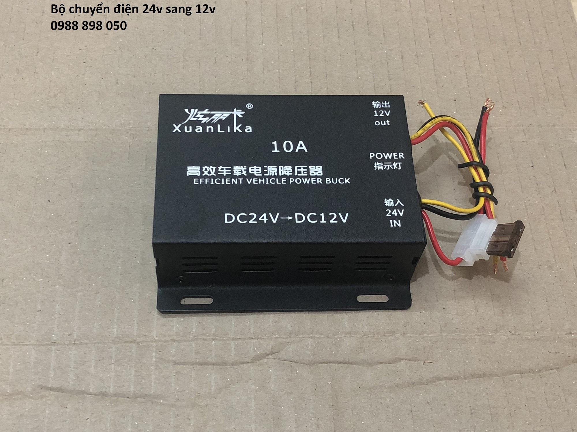 bộ đổi điện 24v xuống 12v 10a