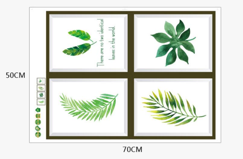 Decan dán tường 4 chiếc lá - SK7032-57