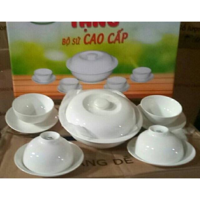 Bộ chén sứ Minh Châu cao cấp 9 món