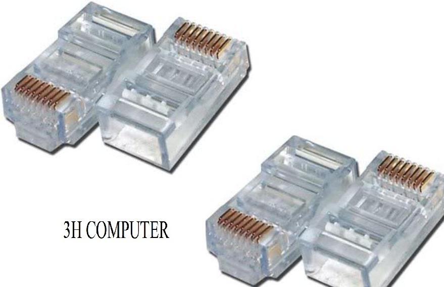 Hộp 100 đầu cáp mạng RJ45 nhựa