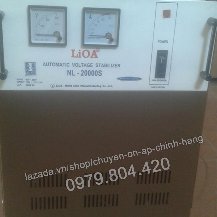 Ổn Áp Lioa 20KVA 1 Pha Dải 90-250V 100% Dây Đồng, Bảo Hành 3 Năm ( NL-20.000S )