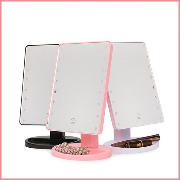 Gương trang điểm để bàn có đèn Led