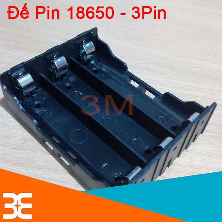 Đế Pin 18650 Chân Hàn - 3 Pin