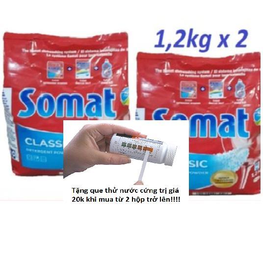 BỘT RỬA CHÉN BÁT / LY SOMAT 1,2KG ( VIÊN MUỐI BÓNG FINISH ,ALIO ) DÙNG CHO MÁY