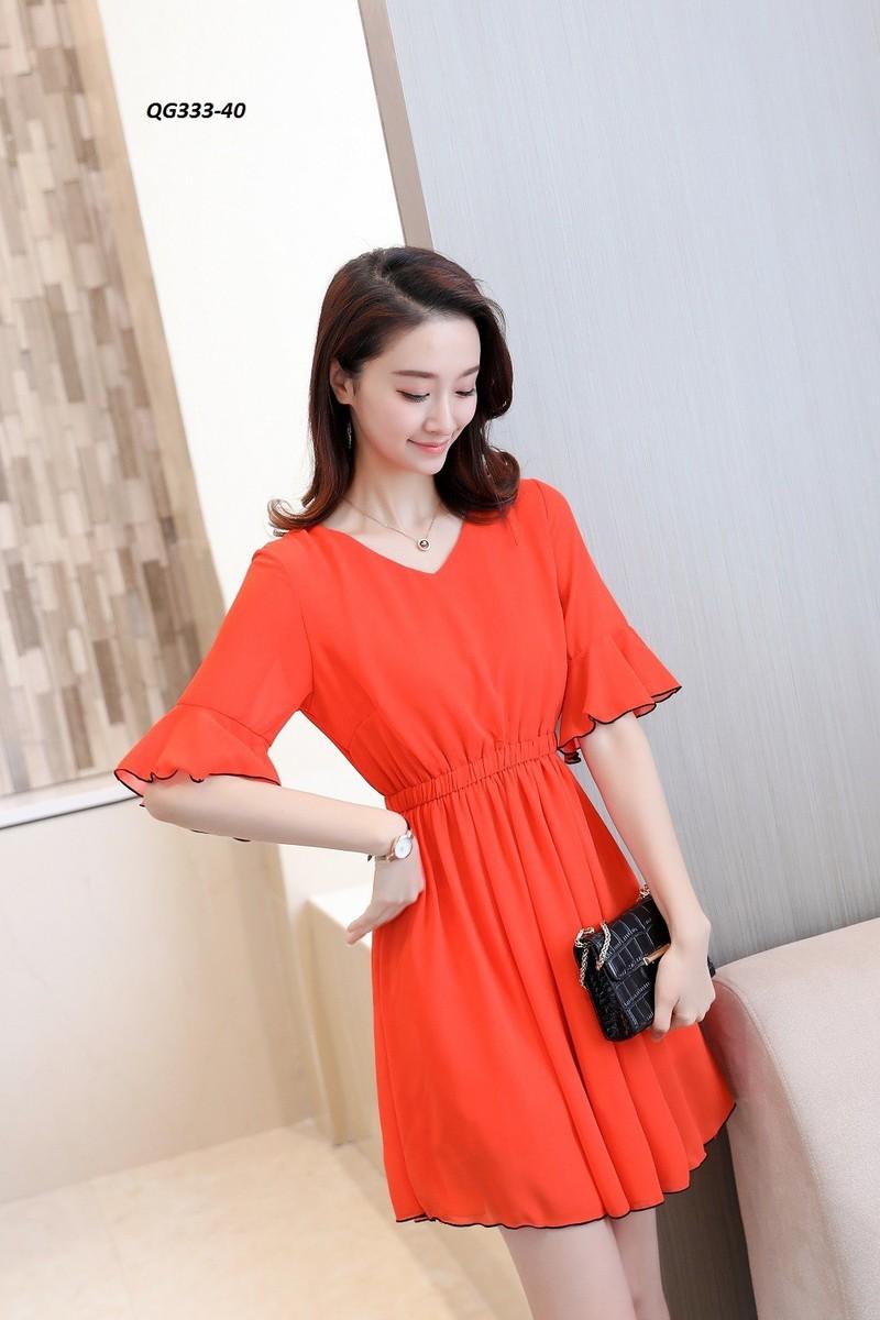 Đầm xòe tay loe cổ tim - size s-6xl