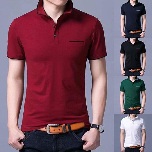 ÁO THUN NAM CÁ SẤU VIỀN MÀU - TM