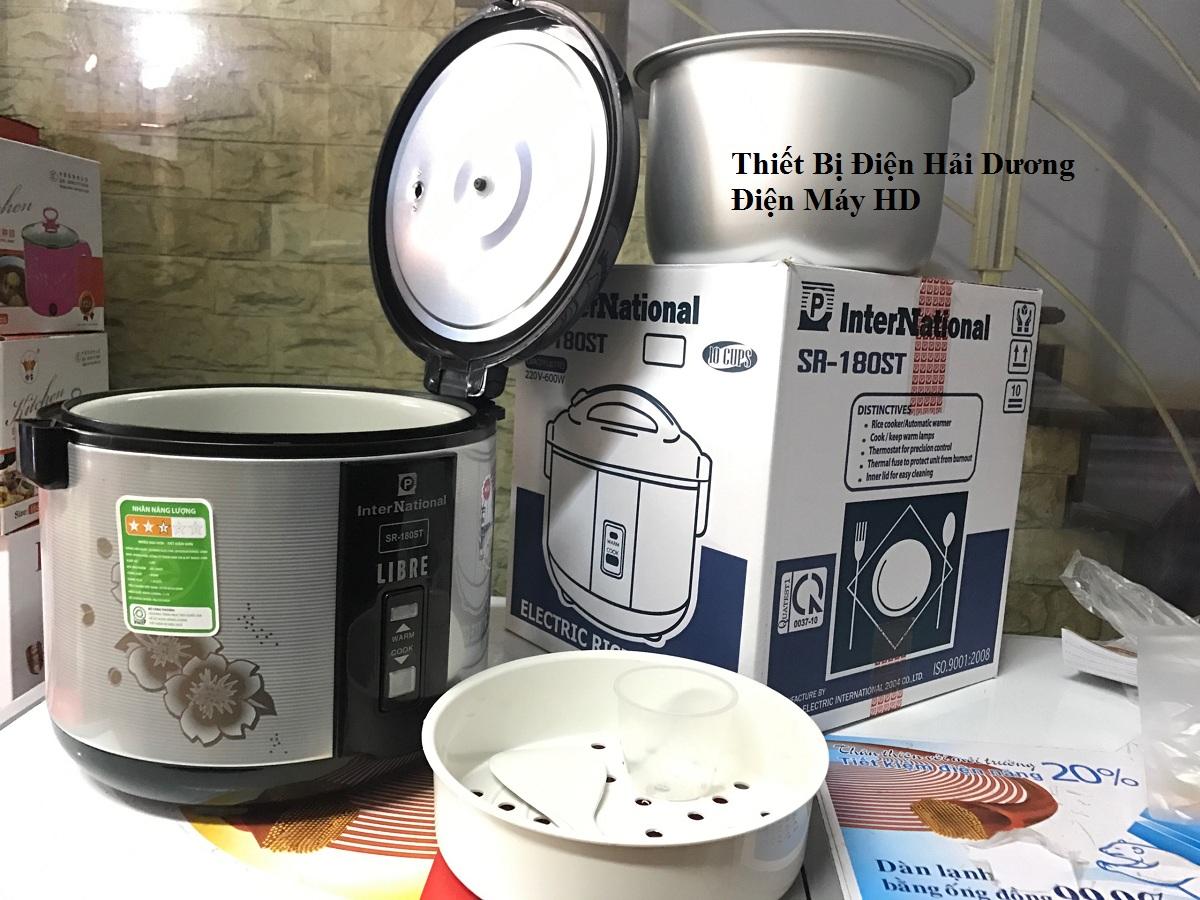 Nồi cơm điện International SR-180ST 1.8L (Đen bạc)