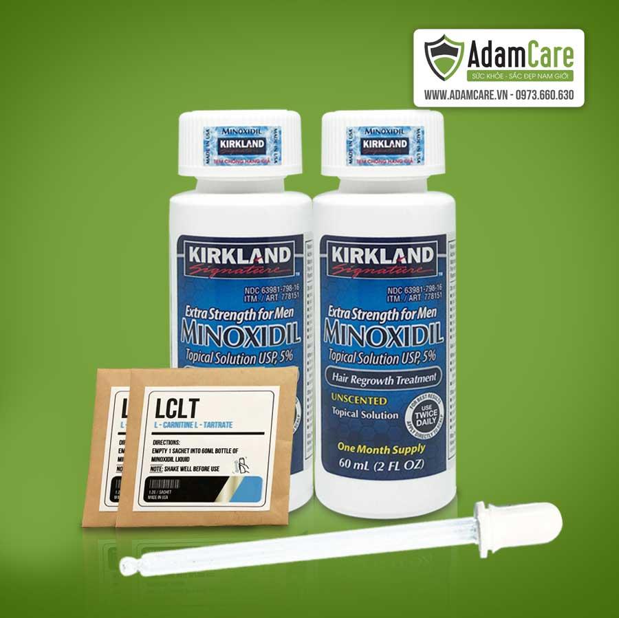 [HCM] Serum Mọc Râu Tóc Minoxidil 5% Combo 2 lọ Tặng 2 gói bột LCLT