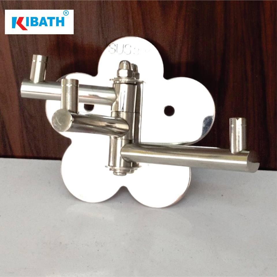 [HCM]Móc áo 3 chia KIBATH 407