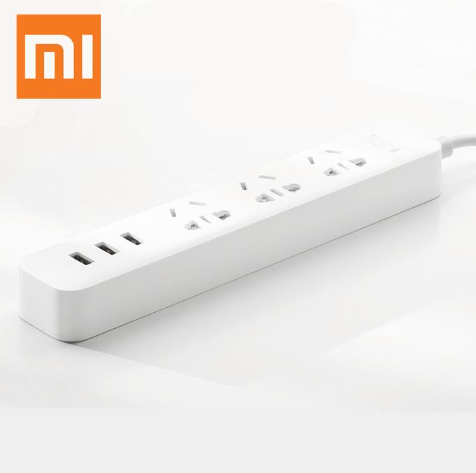 Ổ cắm điện thông minh Xiaomi Mi Power Strips có 3 cổng USB( Trắng/Đen)