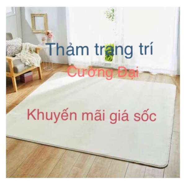 Thảm lông trải sàn cao cấp  1.6*2m (nhiều màu ) - Thảm lông trang trí chất lượng chuẩn hàng xuất khẩu