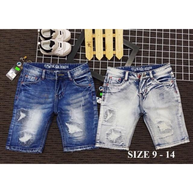Quần Sọt Jean Short Bò Cho Bé