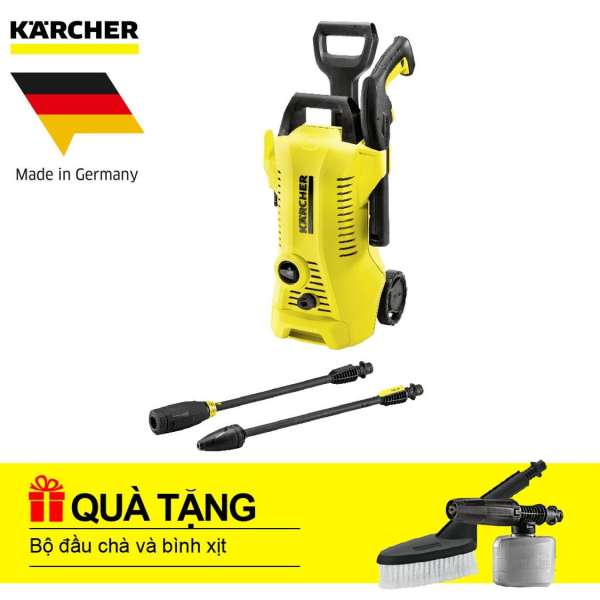 Máy phun rửa áp lực cao KARCHER, K2 FULL CONTROL CAR + TẶNG PHỤ KIỆN TƯỚI CÂY 4 MÓN (2.645-289.0)