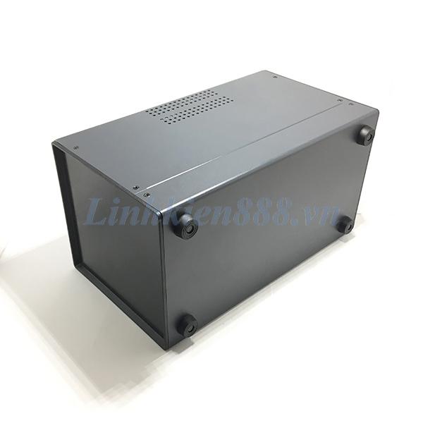 Vỏ hộp thép sơn tĩnh điện màu đen có quai xách 150x160x275mm