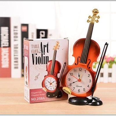 Đồng hồ để bàn Kiểu dáng đàn violin Décor US04723 (Màu Ngẫu Nhiên)