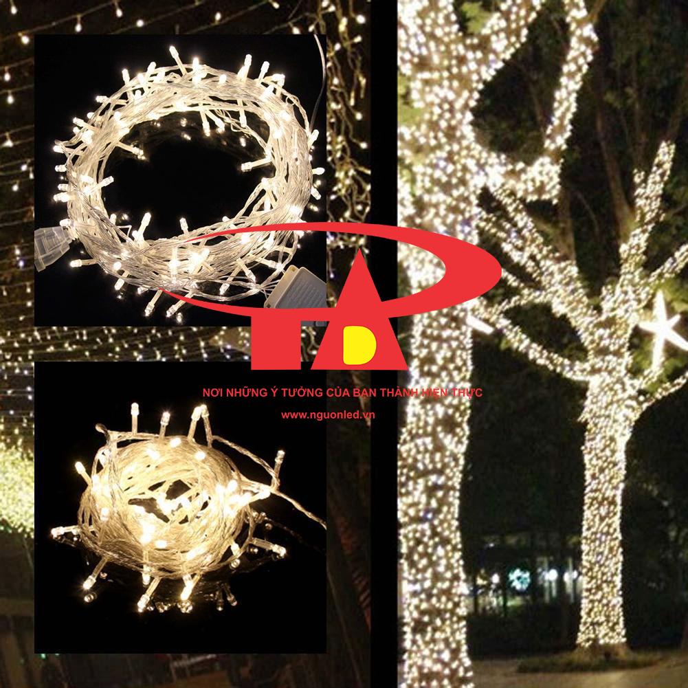 Combo (50 Dây Đèn Led Chớp 5m, Loại Tốt, Giá Rẻ, Nên Mua) Đèn Led Trang Trí Noel - Đèn Led Trang Trí Cây Thông, Dùng Chiếu Sáng Quán Cà Phê, Nhà Hàng, Khách Sạn, Khu Vui Chơi