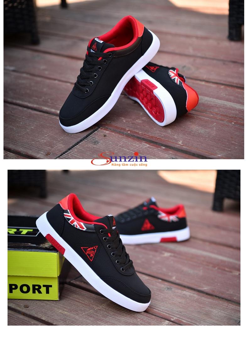 Giày nam SZ01 (đỏ đen) đủ size từ 39-44