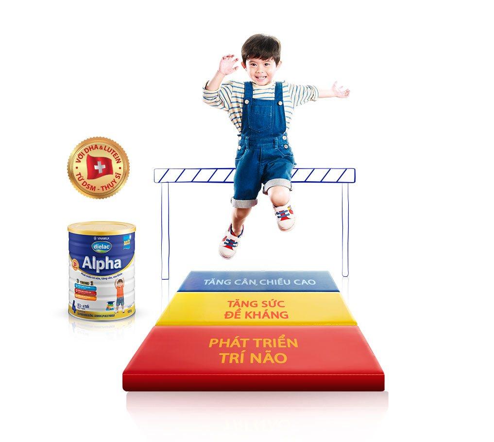 Sữa bột Vinamilk Dielac Alpha 4 900g (hộp thiếc)