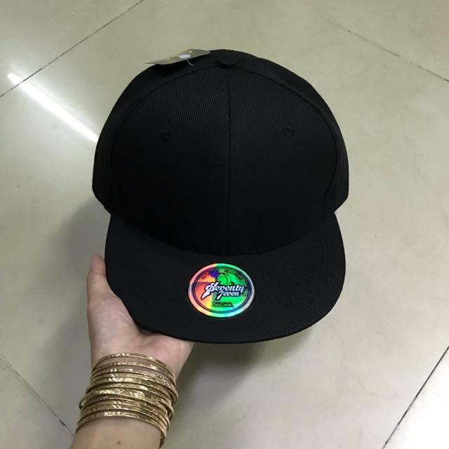 1 nón hiphop snapback thời trang nam nữ đen