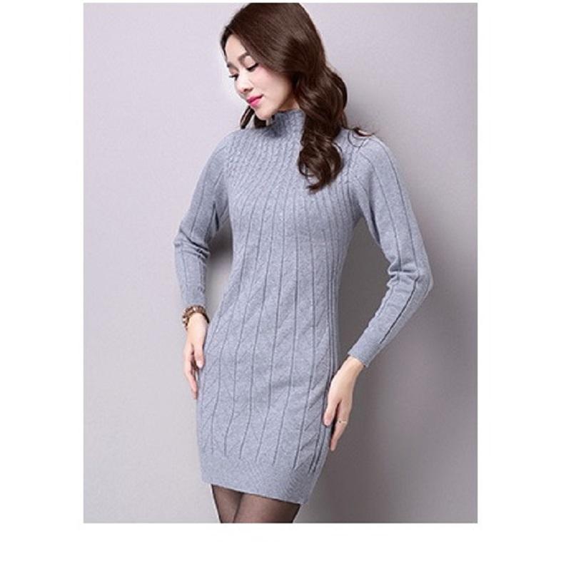 Váy đầm ôm body váy đầm len dáng ôm Queenbe GLV061 Cuocsongvang