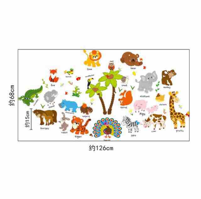 Decal tranh dán tường tiếng anh cho bé