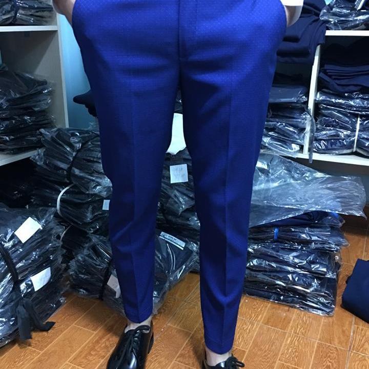 (VẢI XUẤT KHẨU) QUẦN ÂU NAM MÀU Xanh Dương HOT 2019 Trẻ Trung (Được Trợ Giá)