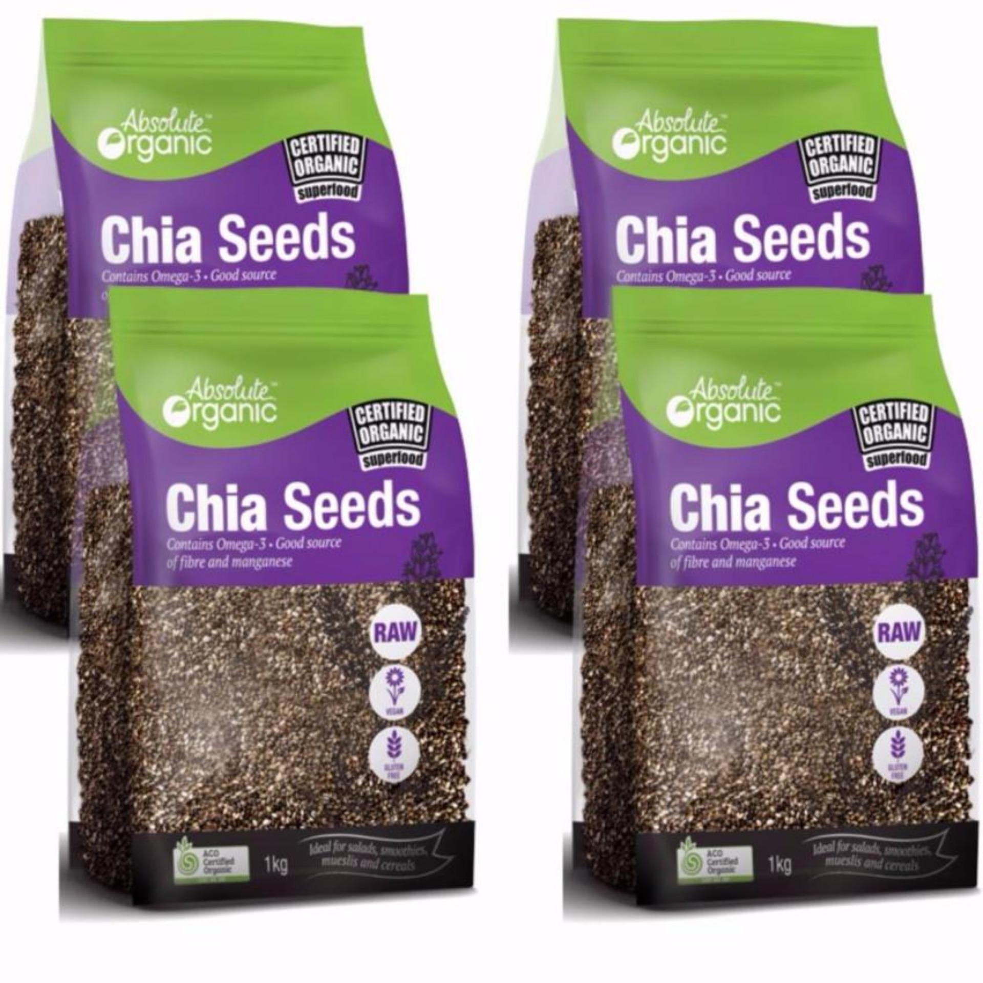 [HCM]Hạt Chia Chia ÚC Absolute Organic - 400G (Tem tím)