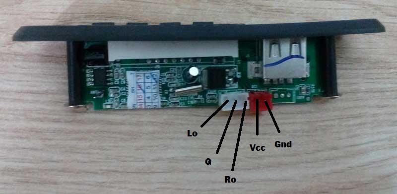 Mạch Giải Mã MP3 / USB / TF / AUX ( Không Có Bluetooth )