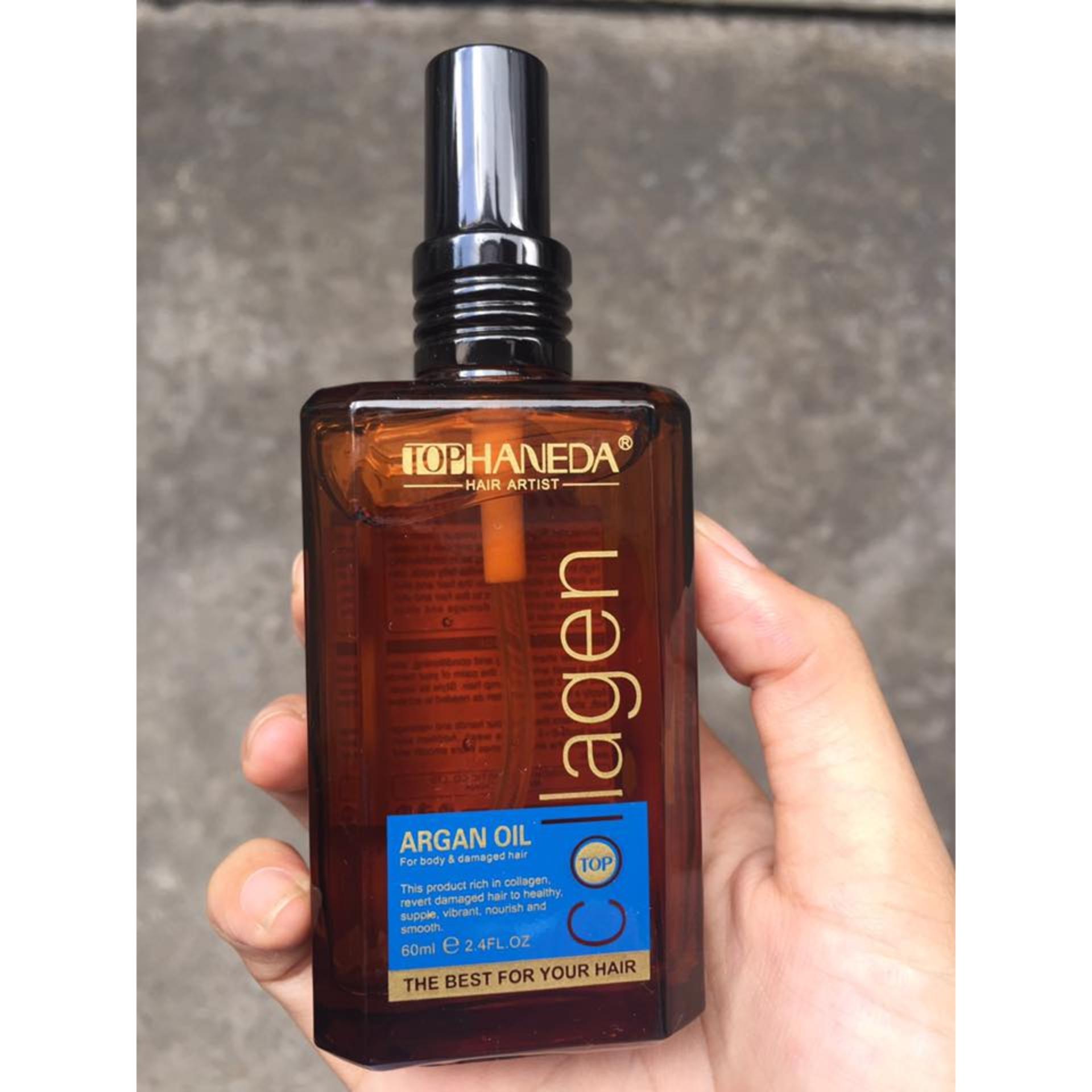 Tinh dầu dưỡng tóc khô yếu HANEDA COLLAGEN ARGAN 60ML